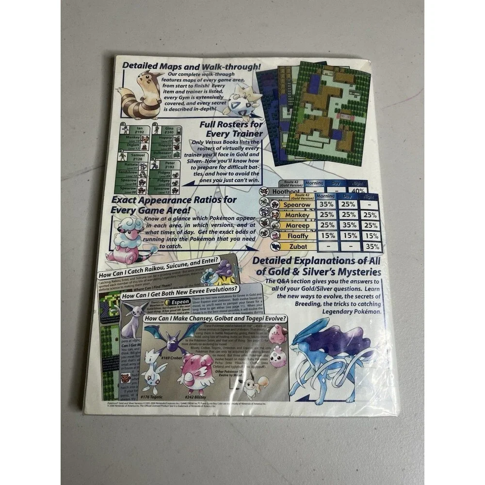Pokemon Gold & Silver Adventure Guide Vol. 16 Versus Books Nintendo GBC